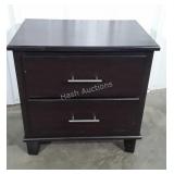 Cort Furniture Brown 2 Drawer Nightstand, USA