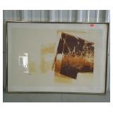 Framed and signed, abstract ARTIST PROOF.