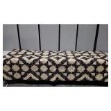 King size quilt, 110 x 110, reversible, freshly