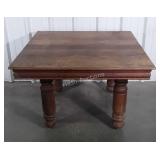Antique Oak Table, extension type, post type leg,