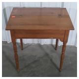 Maple Desk, slat top No Bookcase Top as shown.