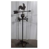 Decorative Weathervane With Rooster atop, floor