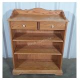 Conestoga Wood American Oak bookcase cabinet, top