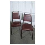Two Stackable Chairs, used condition
