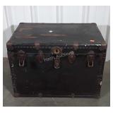 Vintage Steamer style flat top Trunk