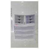 Three craft room organizers