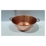Copper 14" pan with brass handles