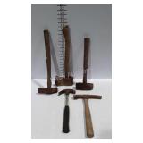 Tools - hatchet, sledge, hammer, rock hammer, etc