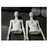 Two upper torso mannequins, code k