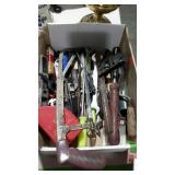 Tools - hack saw, drill bits, wrenches, utility