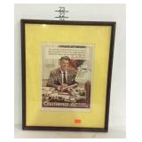 Framed advertisement Chesterfield