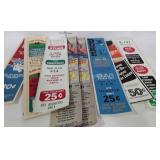 8 Prophylactics machine advertisement stickers /
