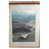 Framed and matted picture of the Concord at an