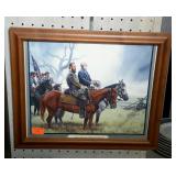 Framed Kunstler print, "They Were Soldiers