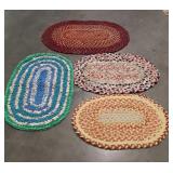 Four Braided Door mat style Rugs