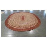 Braided Room Size Rug, 91x113"