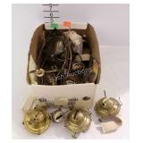 Parts - oil lamp burners, lamp brackets, shade