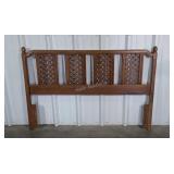 Headboard, mid century style Full size lattice