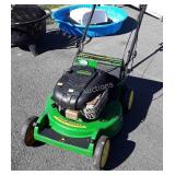 John Deere 6 horsepower push mower, with side