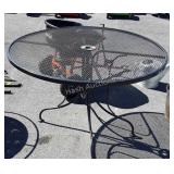 42 inch round top wrought iron sunbeam patio