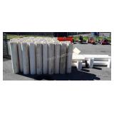 Large group lot of 59 pieces of PVC pipe, they do