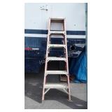Double sided 6 foot Werner step ladder