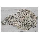 Military camo cover for hunting blind