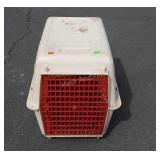 Medium size plastic pet carrier
