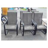 Group of six patio chairs, seller code JR