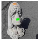 Concrete dog statue 15 inches tall seller code KP