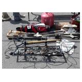 Large group lot of outdoor decor items and