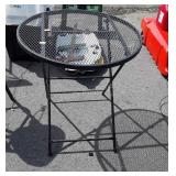 Folding round patio table, seller code KP