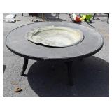 Patio fire pit no lid, 49 inches in diameter