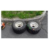 Two radial H-Trak four wheeler tires, size