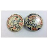 Two sally safety buttons