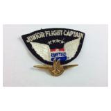 Junior flight captain patch and pin