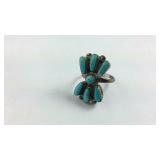 Sterling silver turquoise ring size 5.5