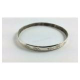 Sterling silver bangle