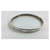 Sterling silver bangle