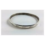 Sterling silver bangle