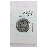 1939 Mercury dime