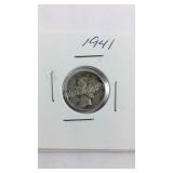 1941 Mercury dime