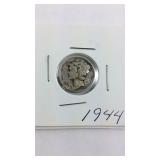 1944 Mercury dime