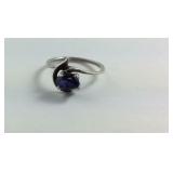Size 7.5, Sterling ring with stone