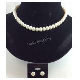 Freshwater pearl necklace 16 inch 8-9mm with