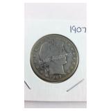 1907 Barber Half Dollar