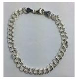 Cute Sterling Silver Chain Link Like Bracelet