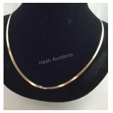 Long Sterling Silver Necklace Made In Italy ,