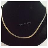 22" Length Sterling Silver Necklace Made In Italy