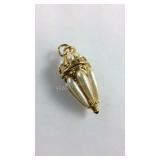 Large Pearl Pendant Gold Plated Opens